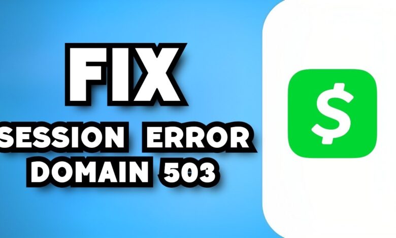 Session Error Domain Error 503