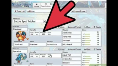 Pokemon Showdown Team Builder