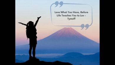 love what you have, before life teaches you to lov - tymoff