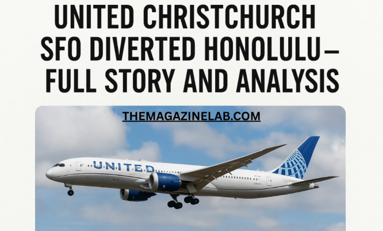 United Christchurch SFO Diverted Honolulu