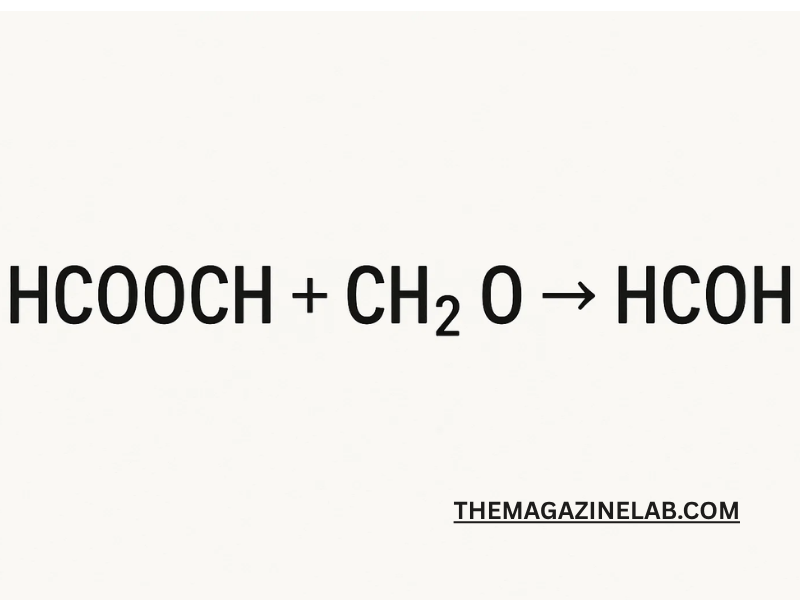 HCOOCH + CH2 + H2O